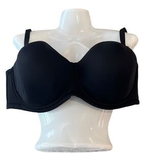 NWT Wacoal Red‎ Carpet Strapless Underwire Bra Womens 44DDD Black